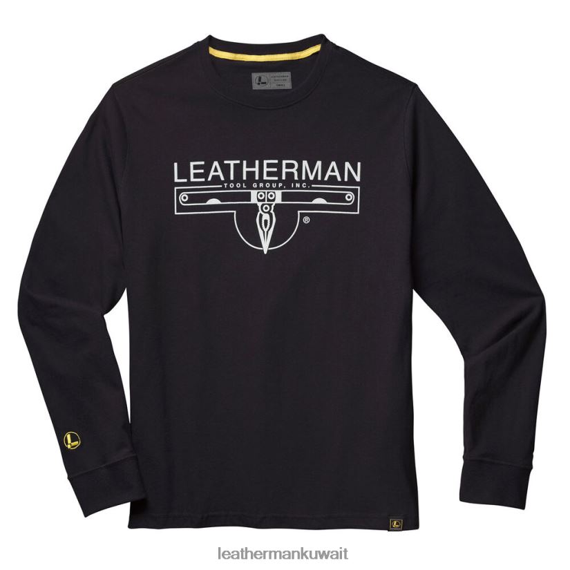 ثياب Leatherman تيشيرت بأكمام طويلة وشعار 1983 أسود X2F6E88