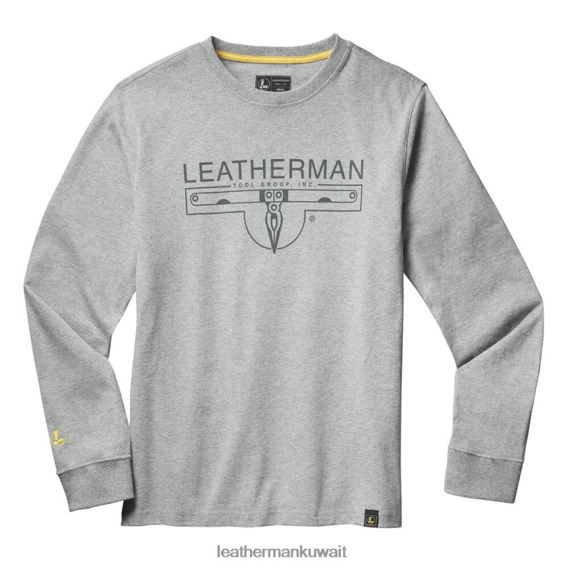 ثياب Leatherman تيشيرت بأكمام طويلة وشعار 1983 رمادي X2F6E89