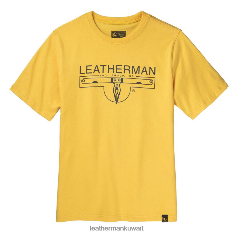 ثياب Leatherman تيشيرت بأكمام قصيرة وشعار 1983 أصفر X2F6E99